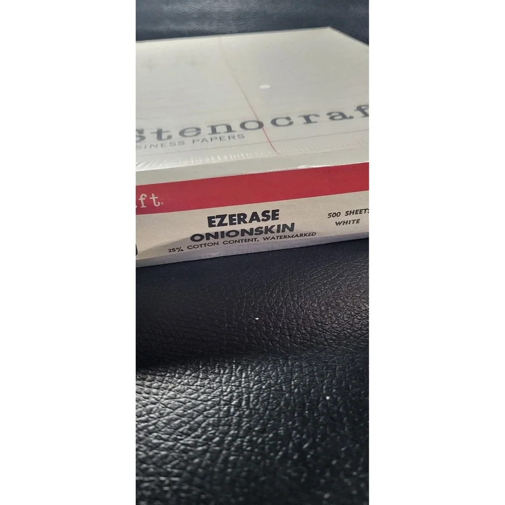 Stenocraft Ezerase OnionSkin 25% Cotton White Cockle Finish 6309 500 Sheets